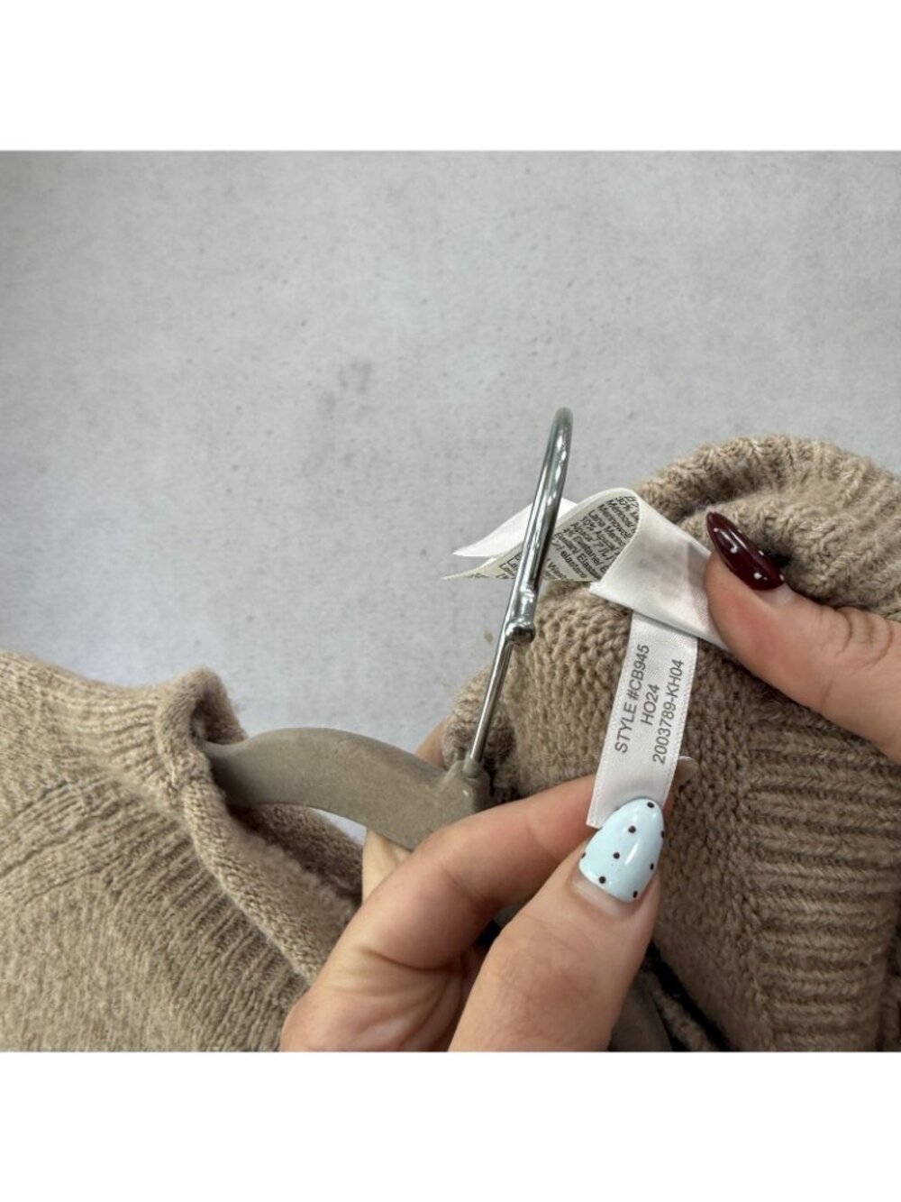 J Crew Sweater Womens Small Beige Mock Neck Alpaca Wool Raglan Knit Pullover - Picture 4 of 8